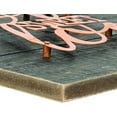 thumbnail image 3 of Elanze Designs Love Sweet Love Dark Wood Grain 14 x 14 Copper Inspirational Wall Art Plaque, 3 of 5