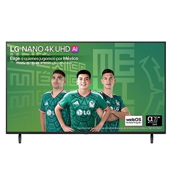 Pantalla Smart TV LG 75 pulgadas NANO 4K UHD AI NU850 webOS 2026