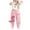 j-Pink103, variant on Girls Rainwear Casual Cartoon Dinosaur Printed Elastic Waist Rain Pants Kids Outdoor Daily Comfortable Soft Waterproof Breathable Cute Rainwear,Pink,5-6 Years
