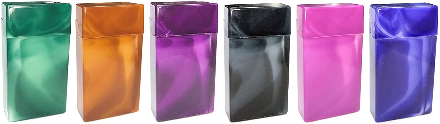 Flip Top Marbled Cigarette Case for 100mm (Box of 12)