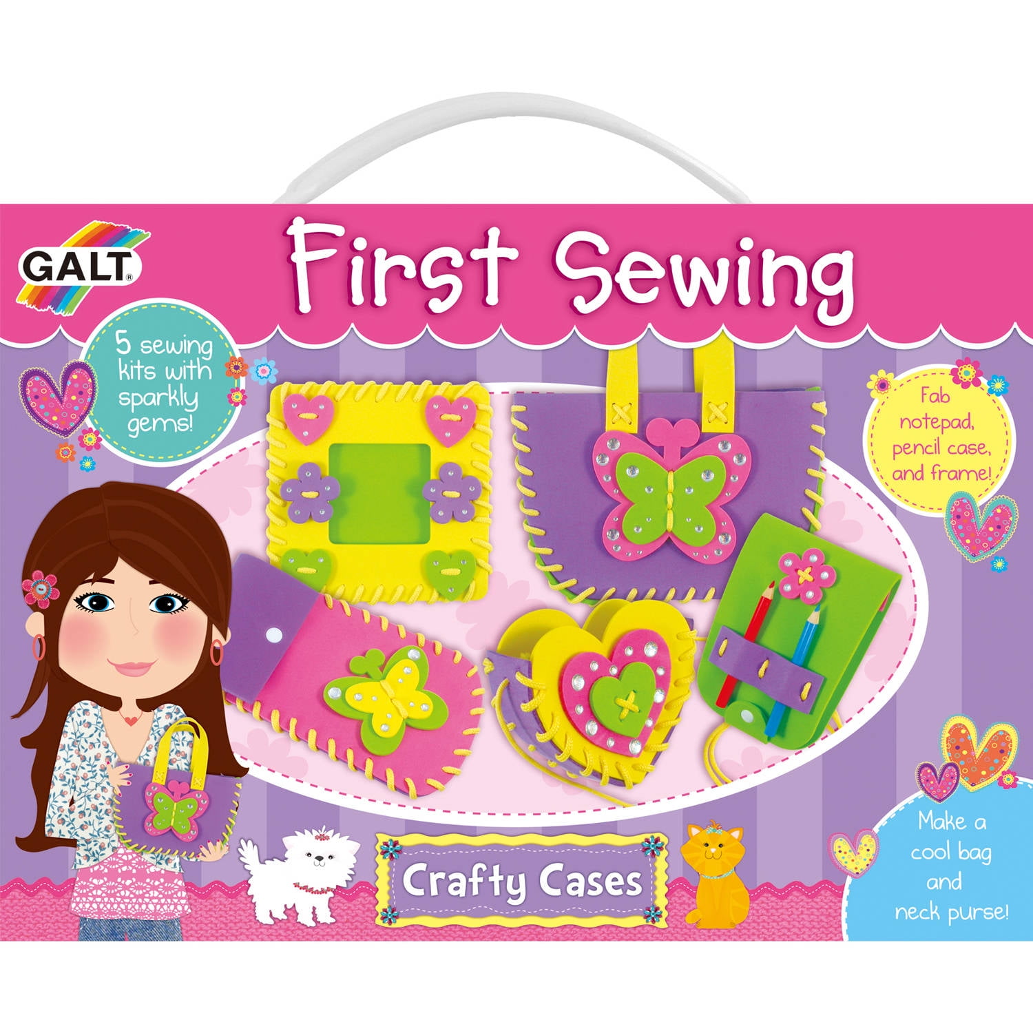 Galt Sewing Case Kids Art Craft jouet BN 
