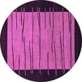 thumbnail image 1 of Ahgly Company Indoor Round Abstract Purple Modern Area Rugs, 6' Round, 1 of 4