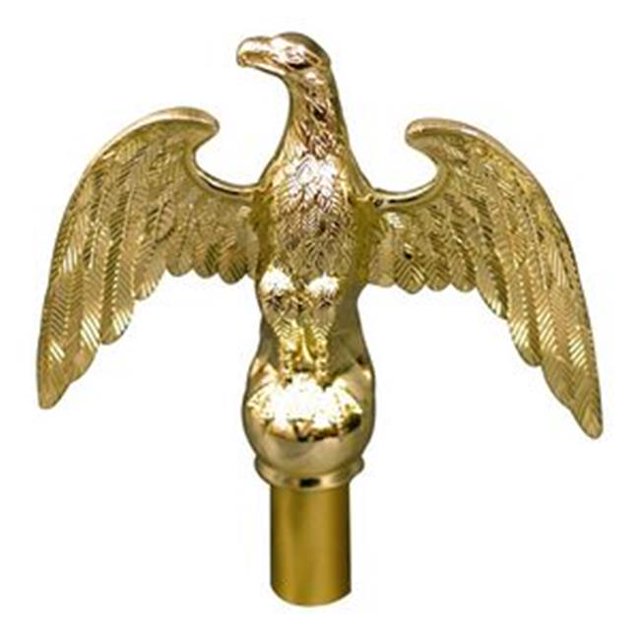Brass Plated Eagle-7 in.