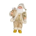 thumbnail image 4 of shamjina Christmas Doll Christmas Decor Santa Claus Figurine for Holiday Desktop Home gold, 4 of 8