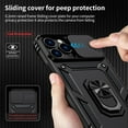 thumbnail image 3 of for iPhone 12 Pro Max Case with Camera Lens Cover, HD Screen Protector, 10 FT Military Grade Drop Protection, Magnetic Ring Holder Kickstand Protective Phone Case for iPhone 12 Pro Max,Black, 3 of 12