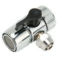 thumbnail image 4 of Hose Diverter Faucet Adapter, Three Way Wide Applicability G3/8 Sink Faucet Diverter Valve  For Countertop Dishwashers, 4 of 8