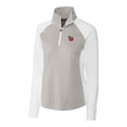 thumbnail image 2 of Women's Cutter & Buck  White Fort Wayne TinCaps Forge DryTec Tonal Stripe Stretch Half-Zip Top, 2 of 3