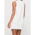 thumbnail image 4 of White Womens Sleeveless Babydoll Mini Dress With Lace Trim Square Neck Loose A-Line Flowy Sundress, 4 of 7