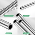 thumbnail image 2 of Tubo de acero inoxidable 304 de 3 piezas de 400 mm, 6 mm de diámetro exterior y 1 mm de grosor de pared, tubería de acero inoxidable sin costura para construcción/mecanizado/manualidades, 2 of 7