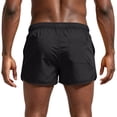 thumbnail image 3 of Boyscolos Mens Board Shorts Swimwear Summer Beach Swim Drawstring Shorts Surfing Sport Bathing Suit Athletic Gym Shorts Black M, 3 of 7