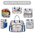 thumbnail image 2 of Pioneer Flower Floral Print Pattern Womens Lunch Box for Work,Insulated Large Lunch Bag for Tween and Teen,Loncheras Para Mujer,Leakproof Adult Lunch Bag for Work,Beach,Travel,Picnic,Camping, 2 of 7
