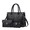 Black, variant on Faux Leather Crocodile Tote, Crossbody Handbag Set, Light Gray, 3-Piece