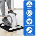thumbnail image 4 of Non Slip Under Desk Elliptical Mat, Exercise Mat for Ellipse Leg Exerciser Machine, Suitable for Electric Seated Foot Pedal Exerciser, Enhance Stability & Protect Wooden Floor (23.6"L x 17"W), 4 of 5
