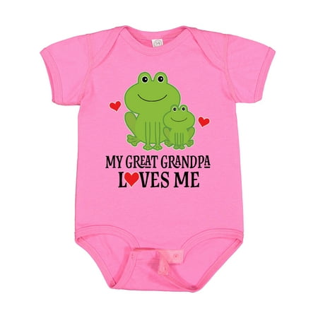 

Inktastic My Great Grandpa Loves Me Boys Gift Gift Baby Boy Bodysuit