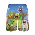 thumbnail image 3 of My Singing Monsters Men's Swim Trunks Board Shorts Drawstring Elastic Waist Quick Dry Swimsuits Beach Shorts with Pockets S, 3 of 8