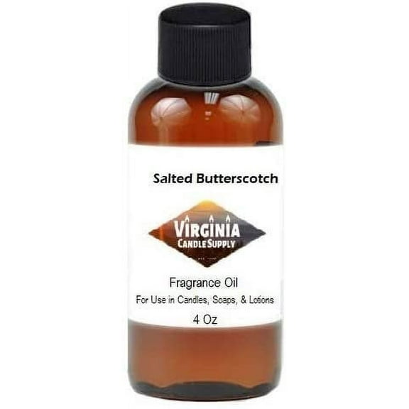 Salted Butterscotch 4 oz Bottle for Candle Making, Soap Making, Tart Making, Room Sprays, Lotions, Car Fresheners, Slime, Bath Bombs, Warmers