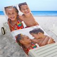 thumbnail image 1 of Personalized Photo Collage Summer Beach Towel, 1 of 4
