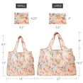thumbnail image 2 of Wrapables Large & Small Foldable Tote Nylon Reusable Grocery Bags, Set of 2, Fantastic Creatures, 2 of 5