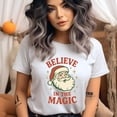 thumbnail image 2 of Believe in the Magic Shirt | Santa Claus Graphic Tee | Unisex Casual T-Shirt, Ash, Size M, 2 of 6