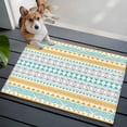 thumbnail image 5 of Teal Orange Boho Entryway Rug 2x3 Area Rug Washable Indoor Doormat Small Bathroom Rugs Non-Slip Low Pile Accent Throw Rugs Ethnic Tribe Geometric Floor Carpet for Kitchen Bedroom Entrance, 5 of 9