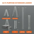 thumbnail image 4 of VEVOR Telescoping Ladder A Frame 16.7 FT Extension Multi-Function, 4 of 9