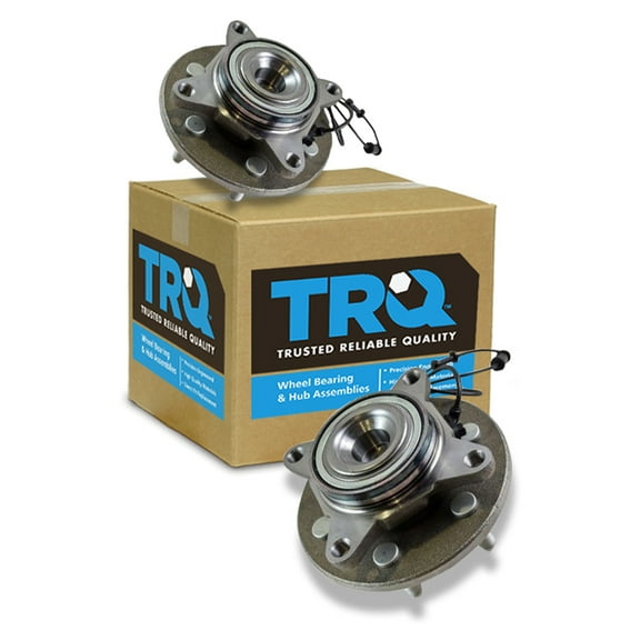 TRQ Front Wheel Hubs & Bearings Pair for Ford Expedition Navigator BHA53497