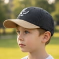 thumbnail image 5 of CYRBOKO Cotton, Cotton Outdoor Adjustable Breathable Baseball Caps for Kids Black Size 2-6 T, 5 of 10