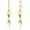 14K Gold, variant on 925 Sterling Silver Twisted Dangle Earrings for Women Long Dangling Earrings 14K Gold Plated Hypoallergenic Handmade Leverback Drop Dangle Earring Trendy for Women