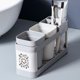 thumbnail image 5 of Portavasos para boca de familia y pareja, soporte para cepillo de dientes con dos vasos para el baño, 5 of 6