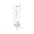 thumbnail image 2 of BLISSFUL STEP Women's Strappy Strap Lace Up Kitten Heel Sandals Silver 8.5, 2 of 8