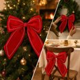 thumbnail image 2 of 2026 Christmas Home Party Decoration Christmas Bow Decoration Suitable For Christmas Trees Wreaths Door Wall Decorations And Festive Home Party Arrangements Celebration Party Supplies, 2 of 7
