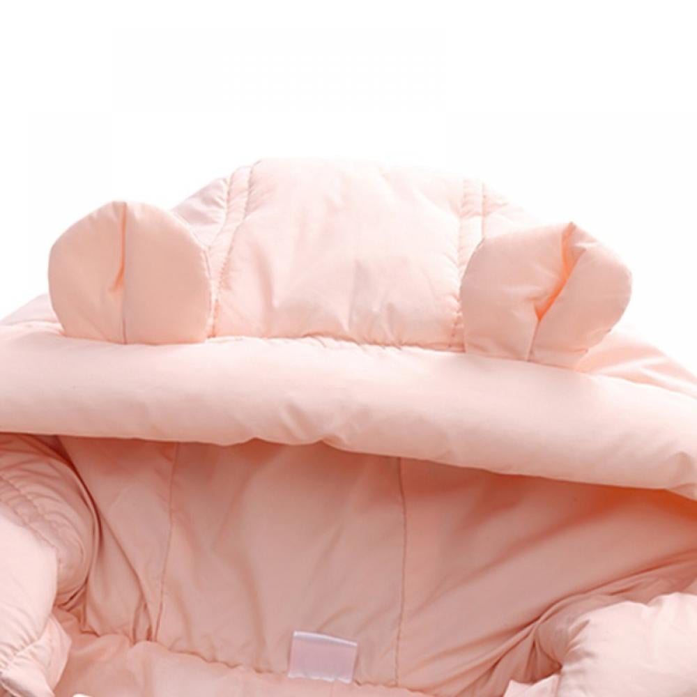SYNPOS Baby Boy Girl One Piece Cotton Romper Coat 0-12months Toddler Baby Snow Suit Hooded Thick Warm Jumpsuit Jacket Overalls Outfit