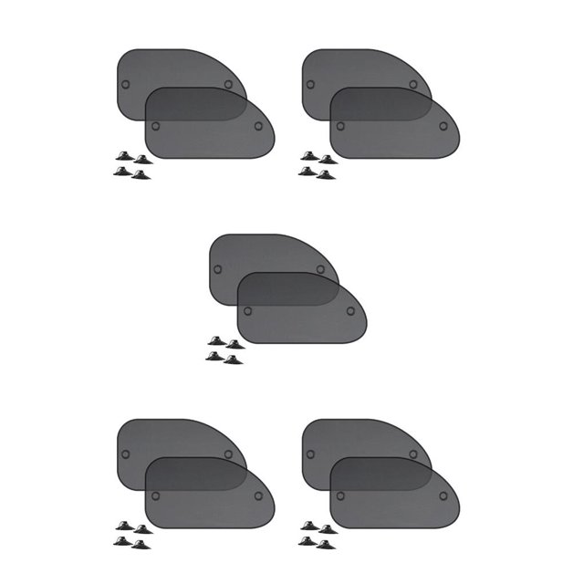 Scienceny 2 piezas de tela de malla parasol automotriz portátil reutilizable reflectante para niños protector plegable parasol oblicuo Type3 NO3 Scienceny CBP228624
