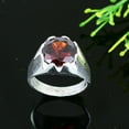 thumbnail image 2 of Mozambique Garnet Handmade 925 Sterling Silver Gift Ring Size 10, 2 of 3