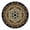 D, variant on HILOGEL European Luxurious Round Area Rug Pad Vintage Lotus Flower Print Bedside Carpet Non-Slip Circle Floor Mat for Living Room Home Decoration