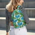 thumbnail image 6 of Honeii Hawaii Palms Print Canvas College Laptop Backpack, Durable Rucksack Travel Notebook Bag School Backpack Book Bag for Men Women-Small, 6 of 7