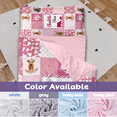 thumbnail image 6 of Gresahom Personalized Toddler Nap Mat for Preschool Girls and Boys, Extral Large Sleep Mat with Blanket for Daycare Kindergarten, Lightweight Kids Sleeping Bag for 3-15 Years, Pink Highland Cow, 6 of 9