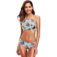 thumbnail image 2 of Dreamtimes Colorful Cream Cupcake Seamless Swimsuits Padded Bikini Sets Sexy Swimwear for Women, Large, 2 of 7