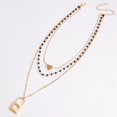 thumbnail image 3 of Collier à chaîne multicouche minuscule: collier de collier de collier de verrou en perles, 3 of 10