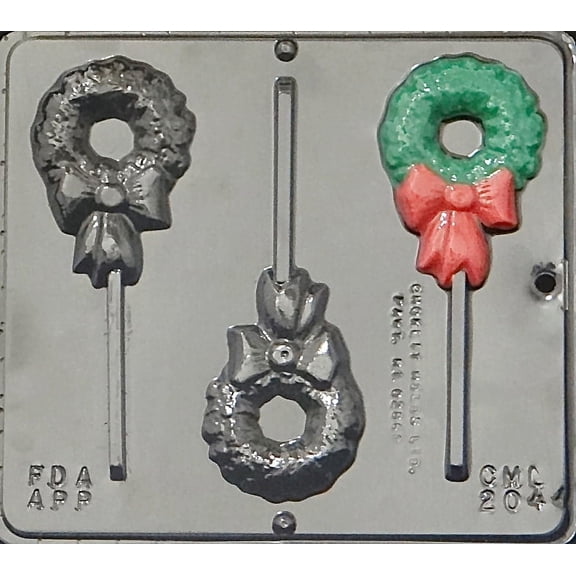 2044 Wreath Lollipop Chocolate Candy Mold
