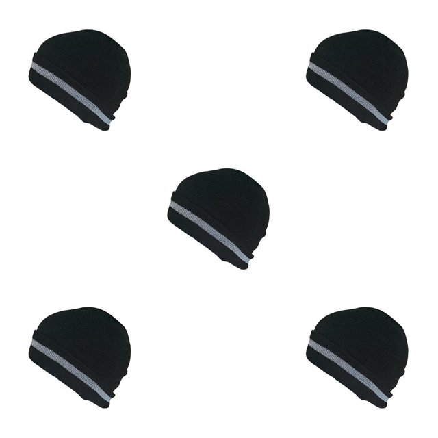 Gorras de calavera Jumpingount Gorro reflectante Multifunción Negro 5Conjunto