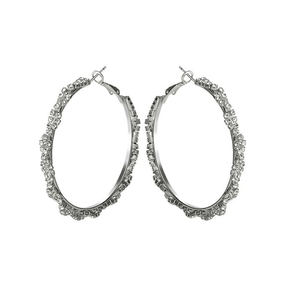 Jessica Simpson Women's Twisted Hoop Earrings