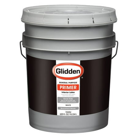 Glidden Interior Latex Primer, White, 5 gal
