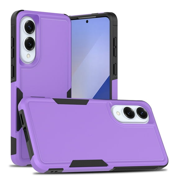 for Samsung Galaxy S25 Edge Case,Heavy Duty Drop Protection Edge Raised Rugged Shockproof/Drop Proof/Dust Proof Military Protective Tough Durable Cell Phone Cover for Men Women,Purple