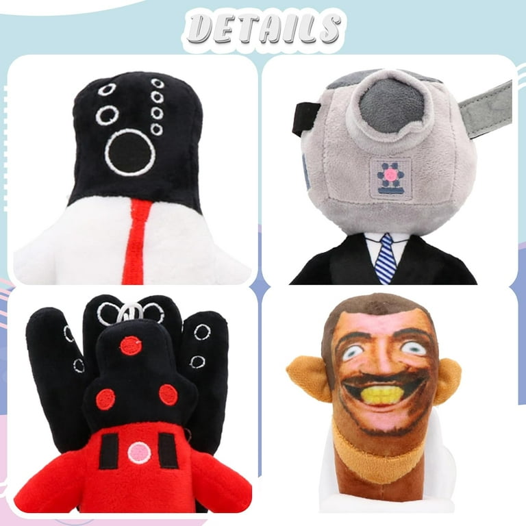 GETIEN Skibidi Toilet Plush, 11inch Speakerman Bosses Plushies Toys Toy  Stuffed Animal Plushie Doll Stuffed Plushie Doll Toys Collectible Gifts for
