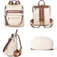 thumbnail image 3 of Ladies leather backpack 2 in 1 leisure backpack travel shoulder bags, 3 of 5
