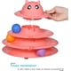 thumbnail image 3 of Rodillo de juguete para gatos Bolas de juguete para gatos con plataforma giratoria de 3 niveles con seis bolas de colores Gatito interactivo Diversión Ejercicio físico mental Juguetes de rompecabezas Rosa BANYUO Electrónica, 3 of 6