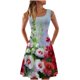 thumbnail image 1 of Vestido sin mangas informal sin mangas para mujer, vestido con cuello redondo y estampado floral de verano para la playa Pompotops  ghjkhdj1554, 1 of 5