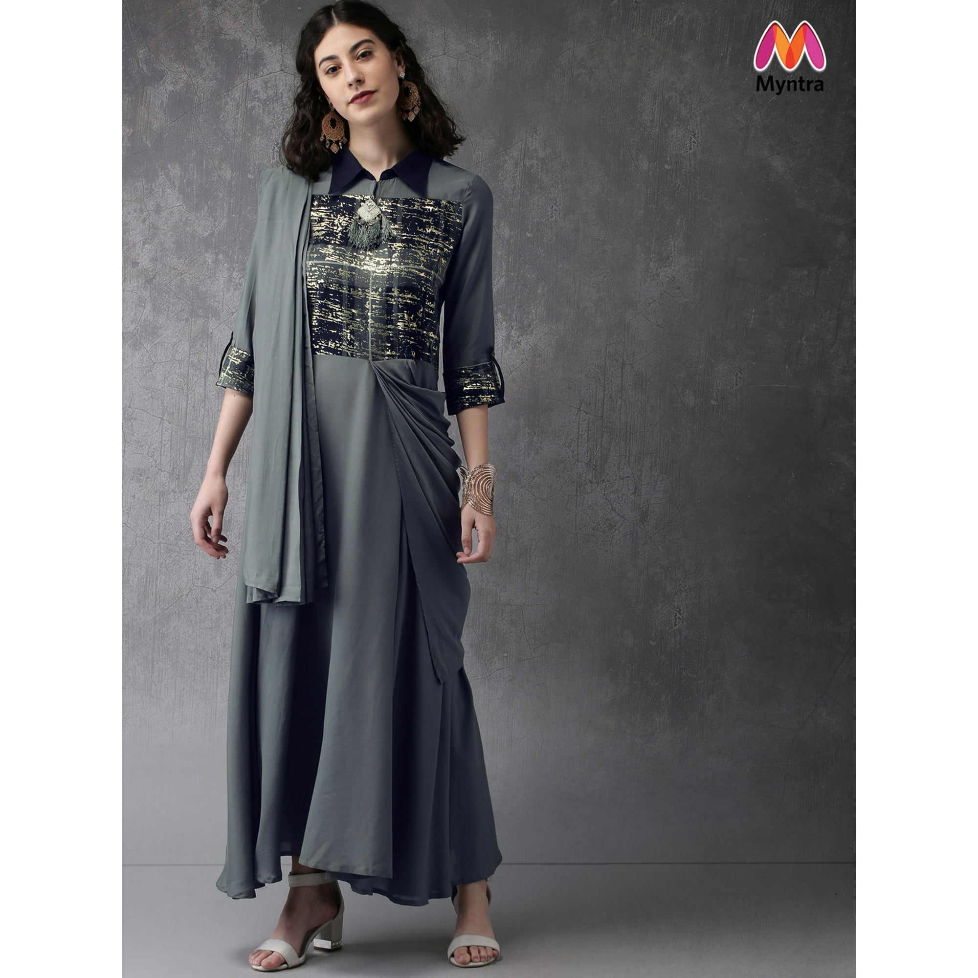 long gowns online myntra