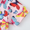 thumbnail image 4 of MIASHUI Boys Button Down Shirts Summer Short Sleeve Graphic Print Tops with Hat,Pink,6-12 Months, 4 of 5